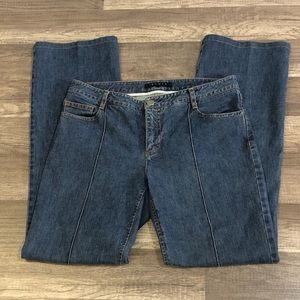 Theory jeans front seamed, no back pockets size 8